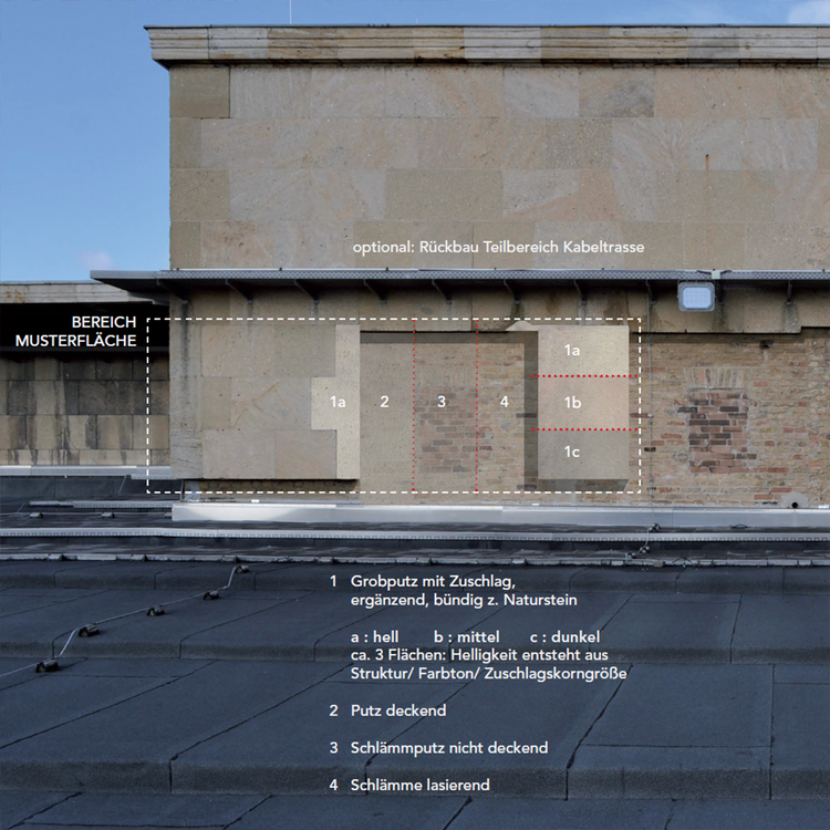 Musterflächen und Anwendungstechnik