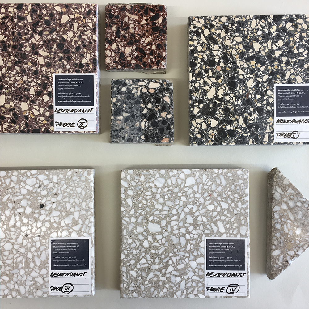 Terrazzo und Ergänzungsmörtel Terrazzo