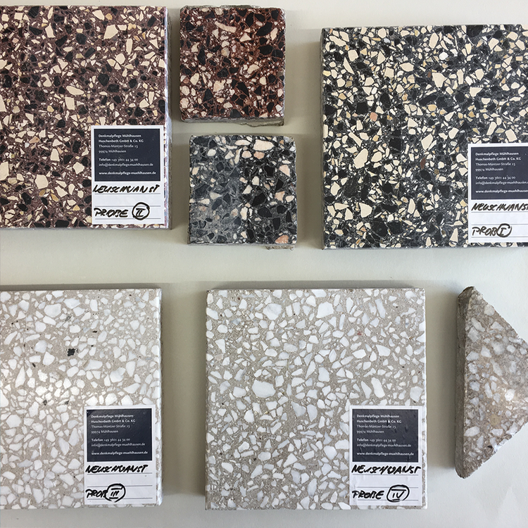 Terrazzo und Ergänzungsmörtel Terrazzo